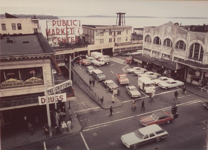 Pike Place Market 1972 from the Seattle Municiple Archives